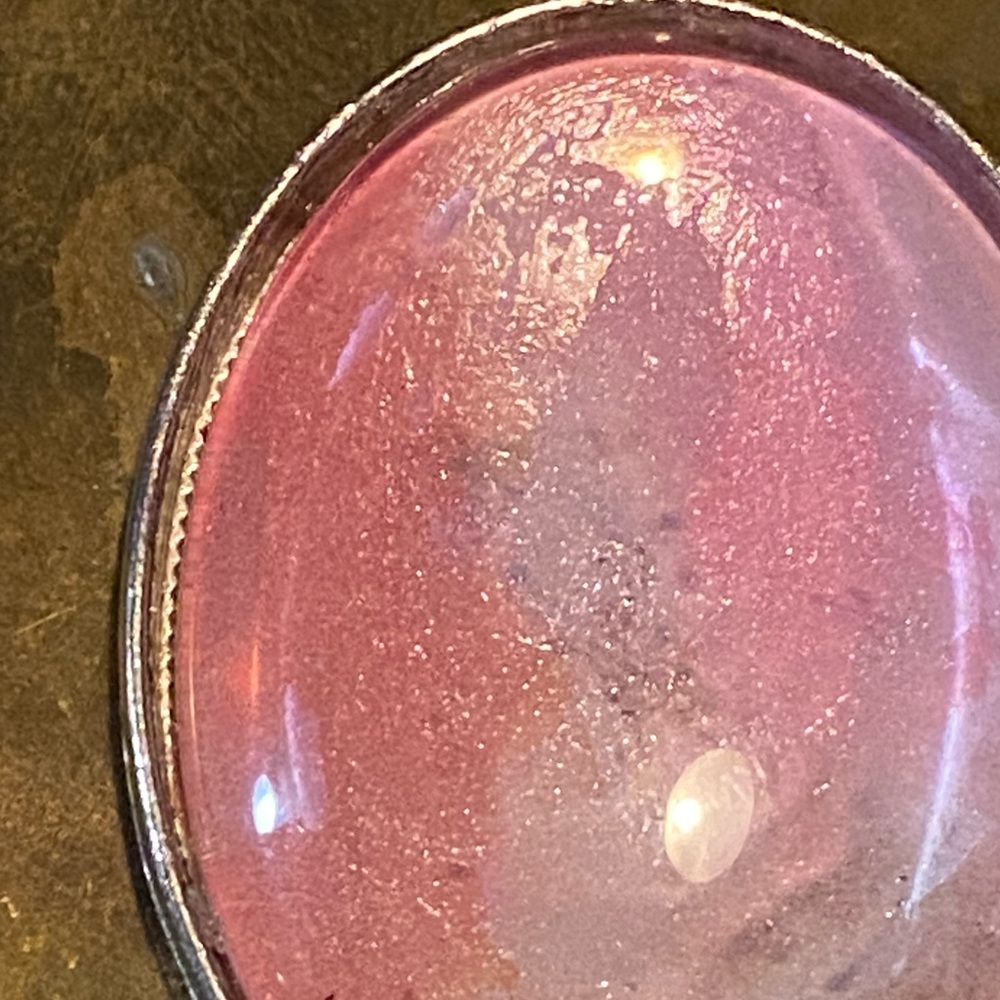 OOAK pink bug pendant